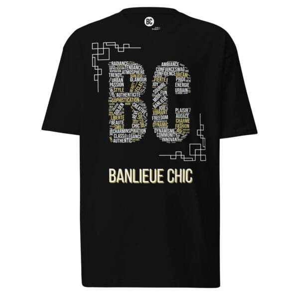 Mots de Banlieue Tee – Black
