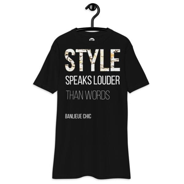 Style Speaks Louder Tee – Black