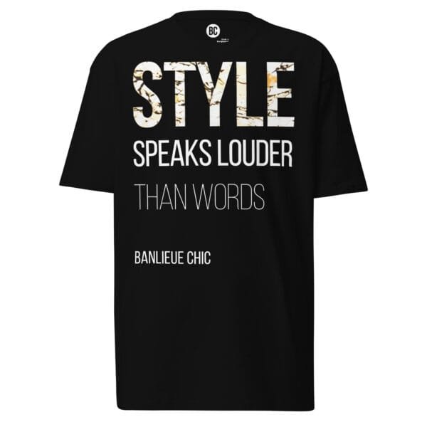 Style Speaks Louder Tee – Black