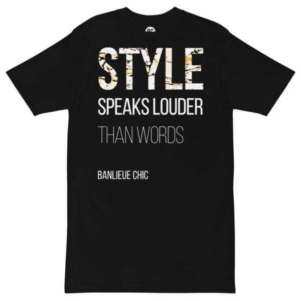 Style Speaks Louder Tee – Black