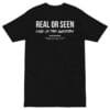 Real or Seen Back Tee - Black