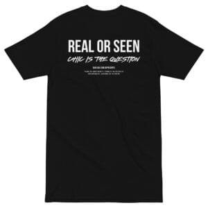 Real or Seen Back Tee - Black