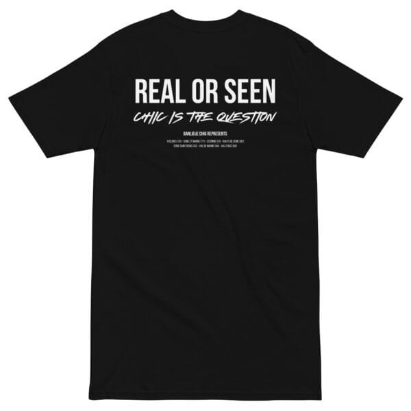 Real or Seen Back Tee - Black