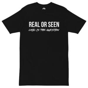 Real or Seen Tee - Black