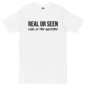 Real or Seen Tee - White