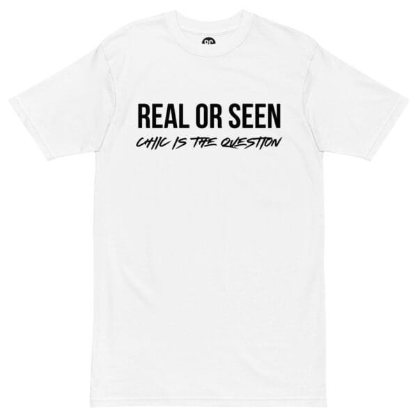 Real or Seen Tee - White